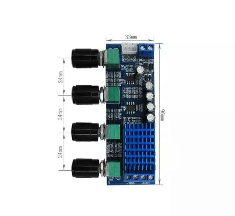 Усилитель звука+ темброблок , цифровой аудио TPA3116 D2. DC 12-24 V.
