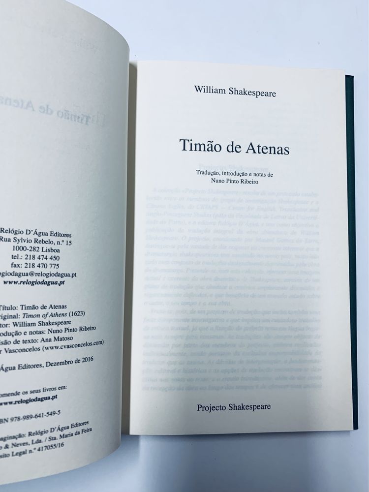 Wiliam Shakespeare – Timão de Atenas