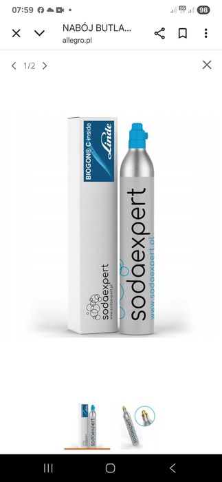 Pełny naboj SODAEXPERT, Fabrycznie nowy
