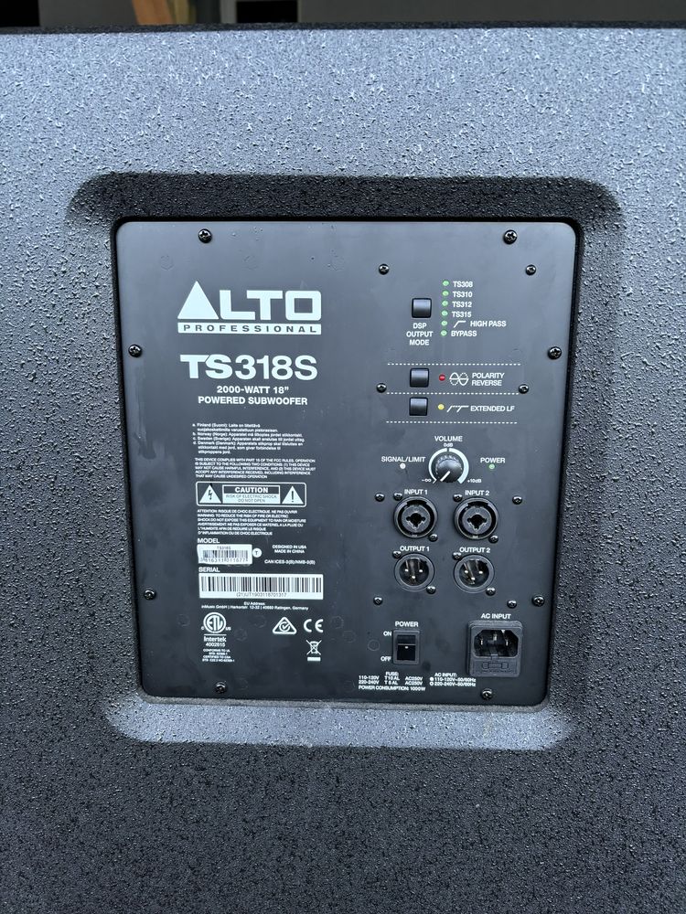 Alto ts318s - aktywny subwoofer