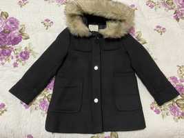 Пальто Zara для дівчинки 116см шерсть