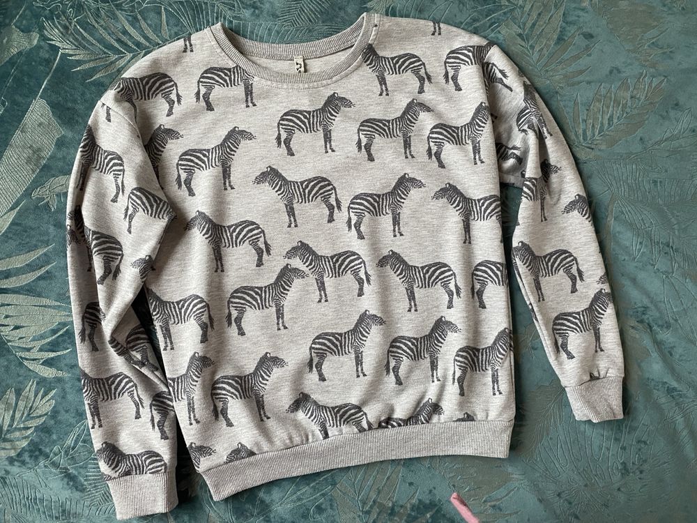Bluza w zebry M ściągacze