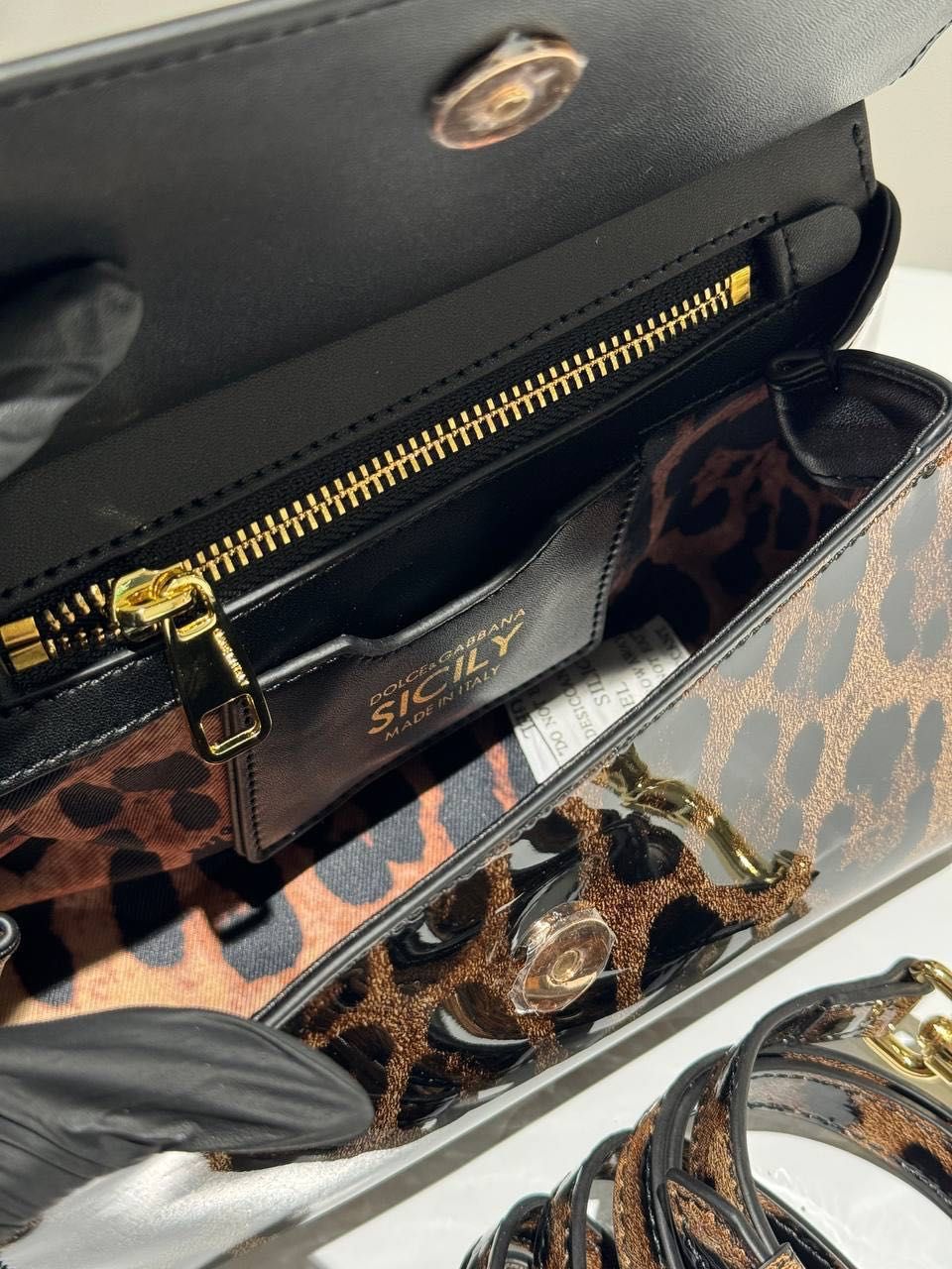 Сумка D&G Dolce & Gabbana Sicily лео шкіра люкс