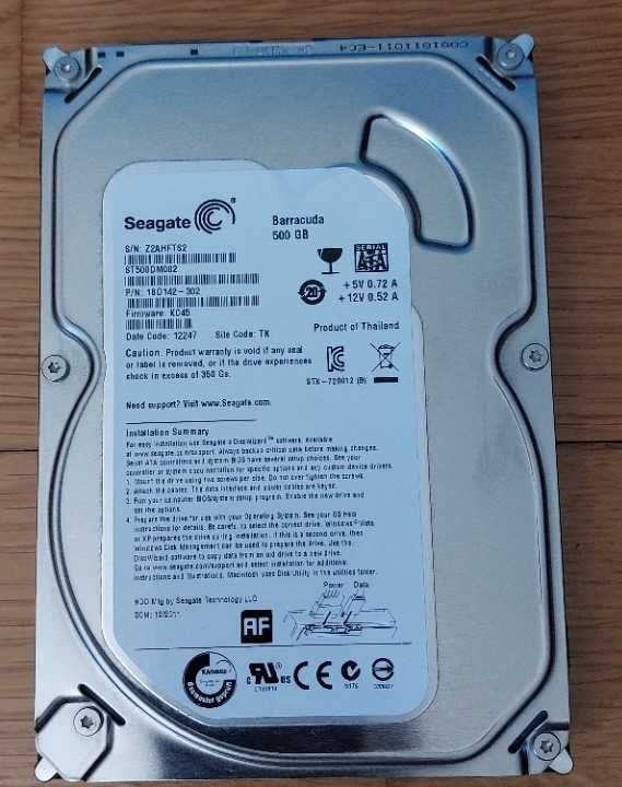 Disco Seagate 3.5 500GB Barracuda 7200 RPM 16MB