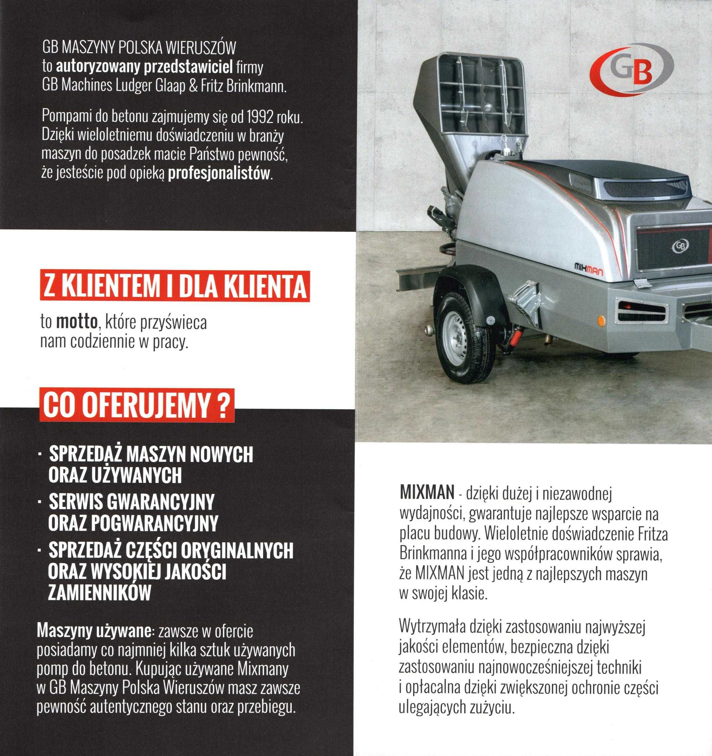 Silnik hydrauliczny do wciągarki GB MIXMAN mixokret Brinkmann Putzmeis