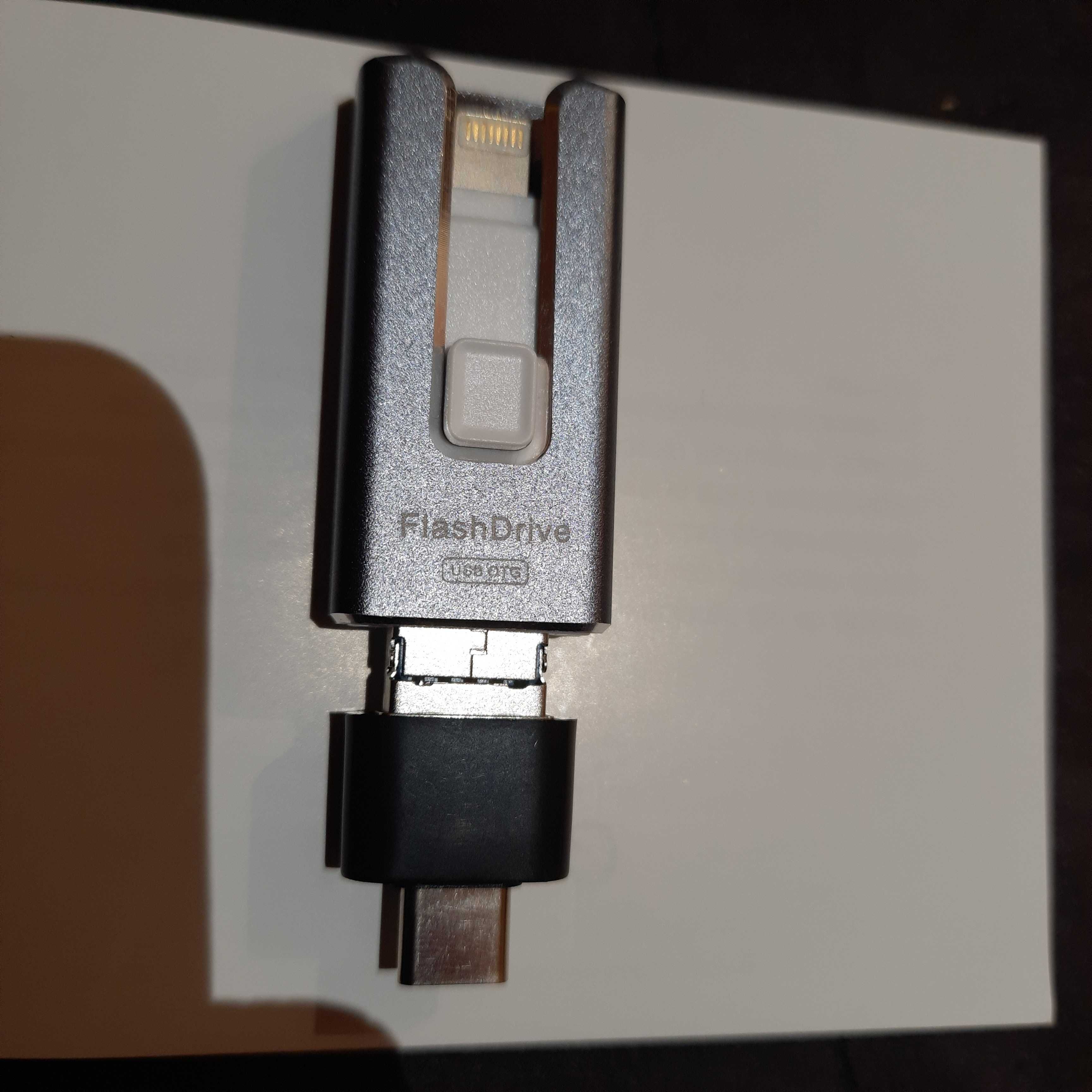 Pendrive 256GB USB 3.0 Flash Drive 4 w 1 zewnętrzny dysk iPhone OTG