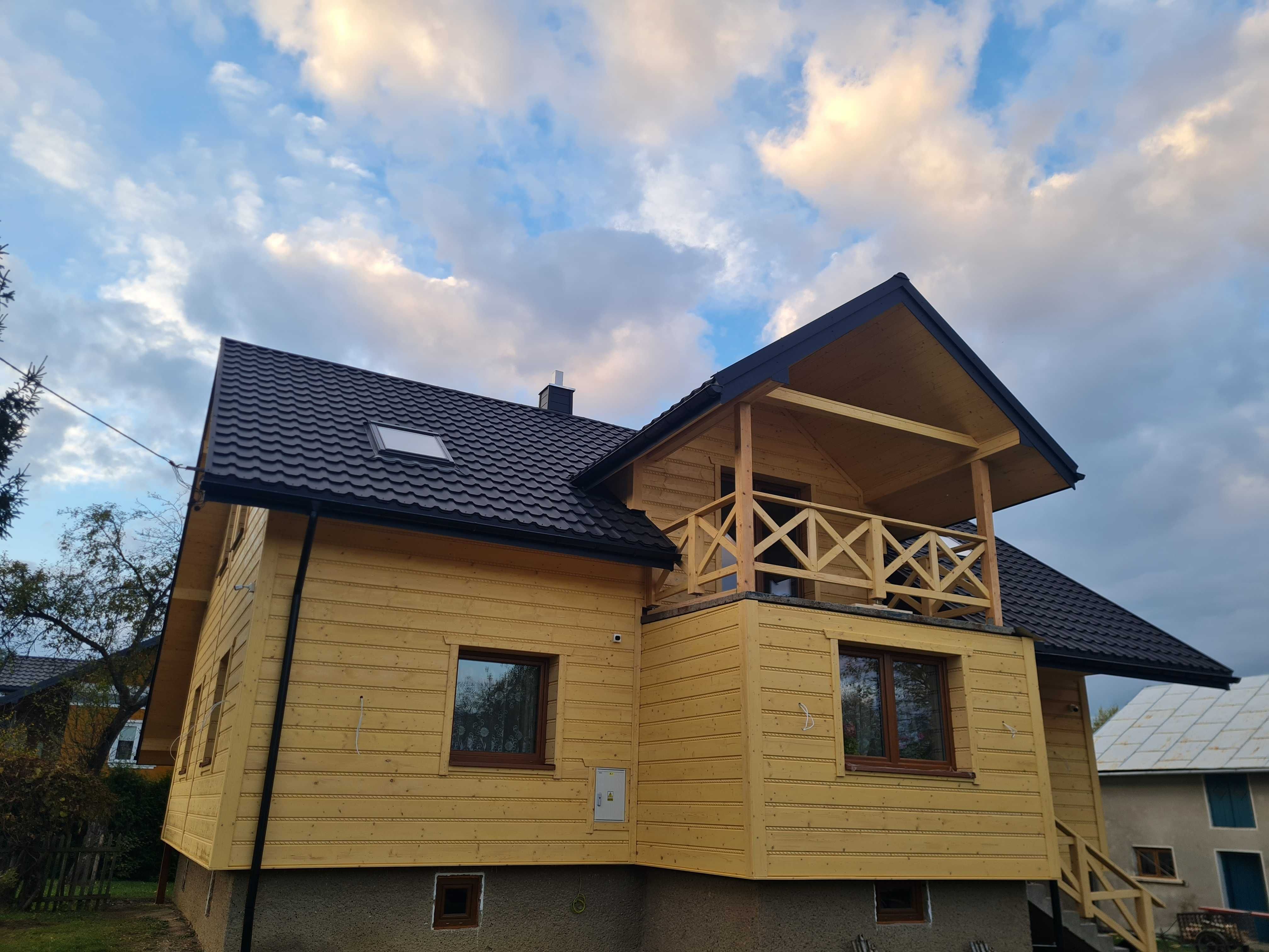 DESKA elewacyjna PŁASKA z warkoczem 220x28 płaz PRODUCENT ŚWIERK 1 gat