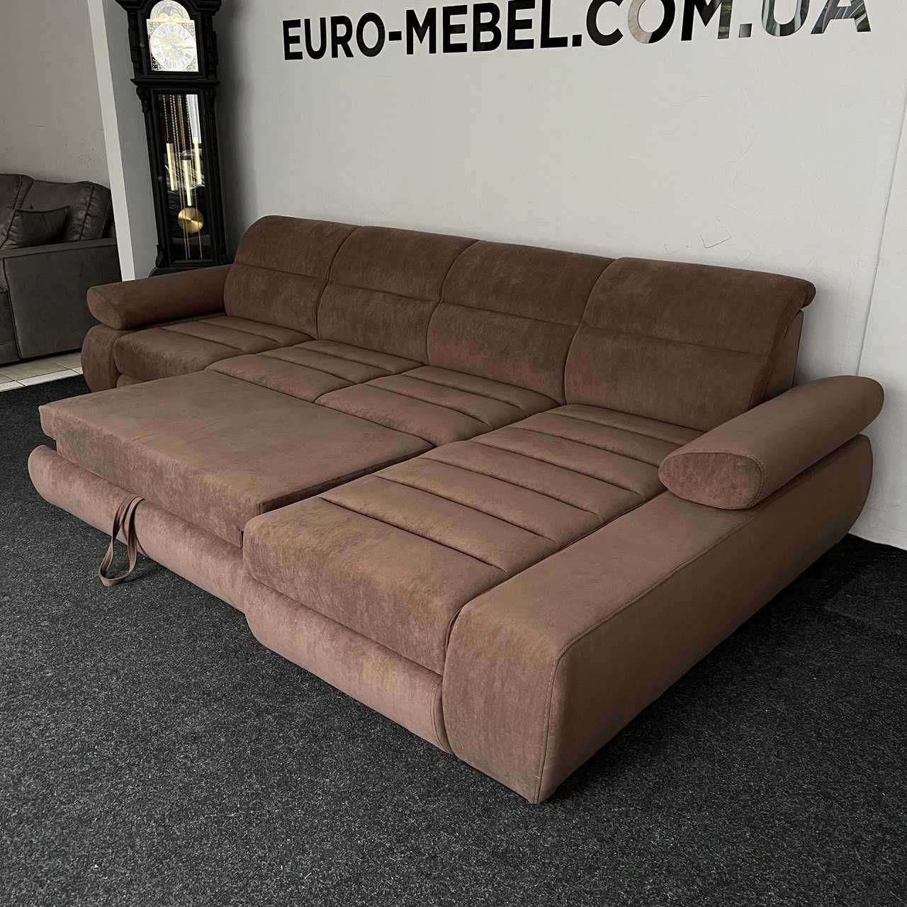Новий диван в тканині коричневий «Бестселер»