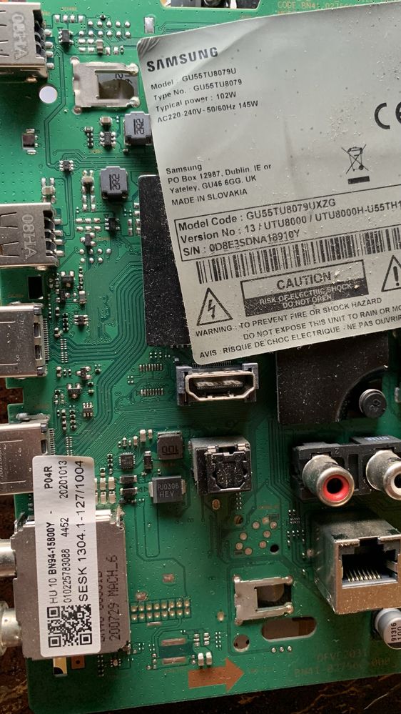 Samsung GU55TU8079U, GU55TU7199U, GU55TU7199U, UES5MU61790