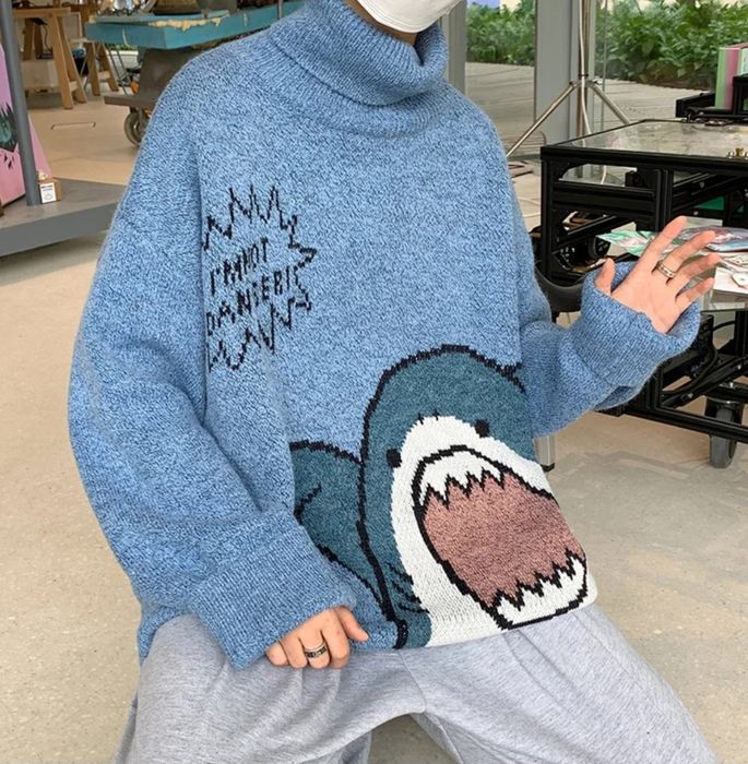 В'язаний светр унісекс у стилі Harajuku Korean
у стилі Харадзюку оверс