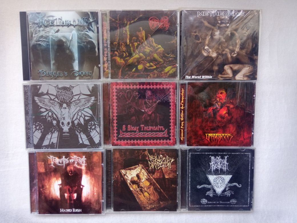 фирменные CD hard/heavy/death/black/grind ...