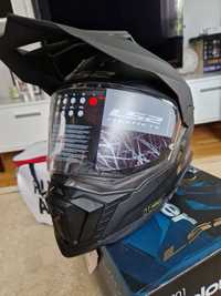 Kask motocyklowy BLACK EXPLLORER MX701 LS2 roz. L