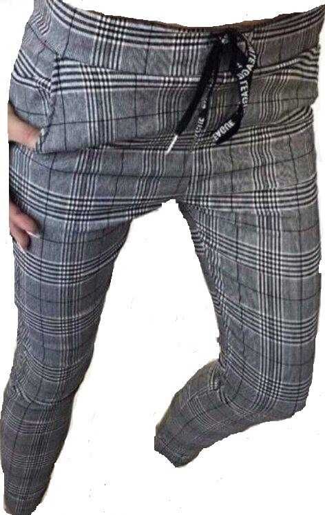 Spodnie szare -casualowe wygodne cygaretki roziar:S,M,L,XL,XXL