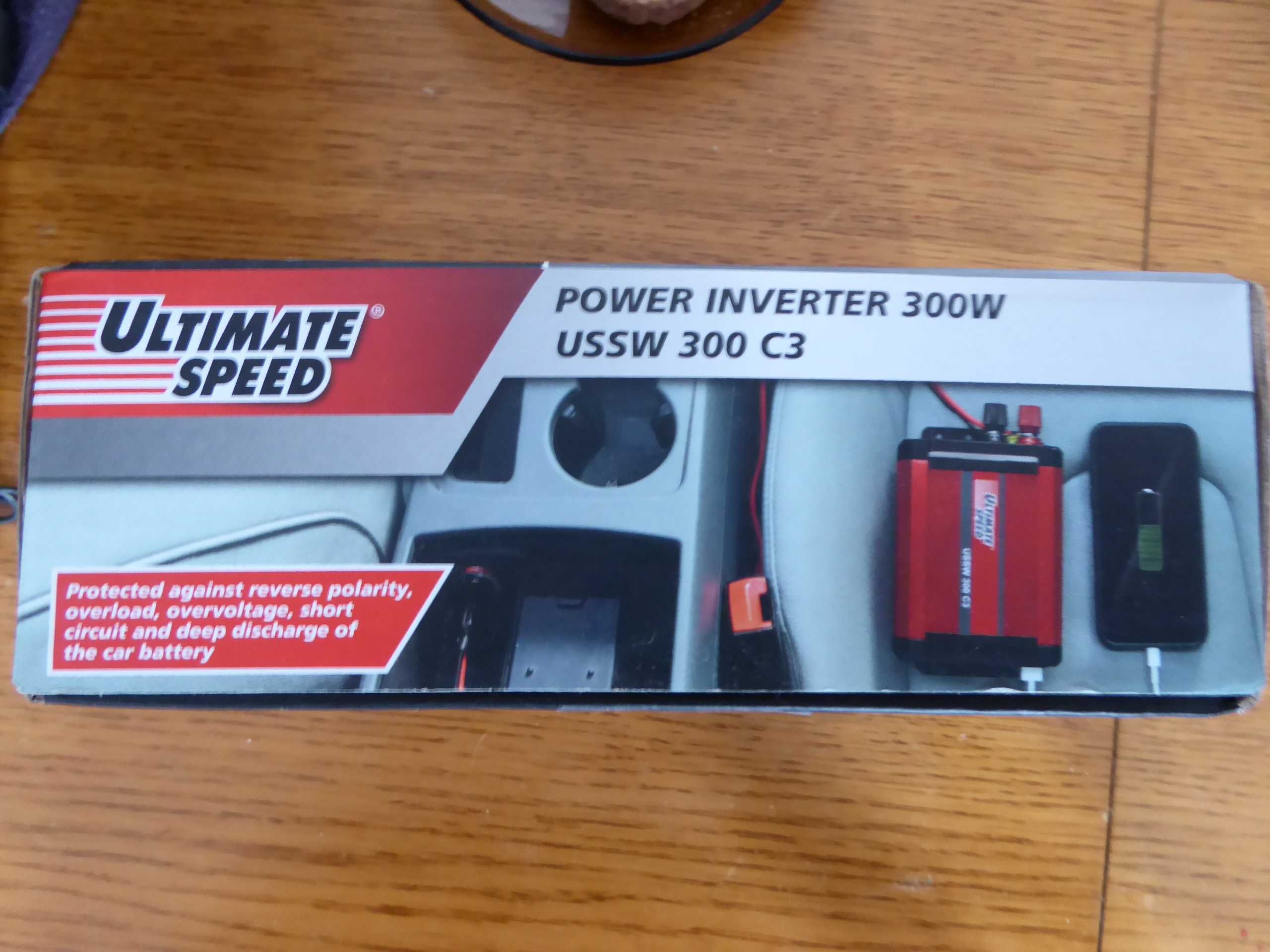 Nieużywany konwerter 12V/230V/300W ULTIMATE SPEED USSW 300 C3