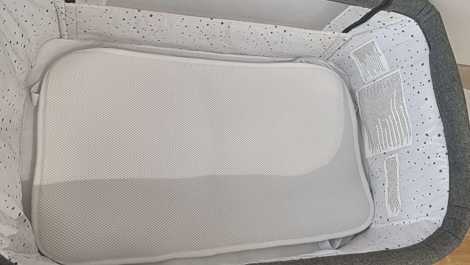 Materac z ochraniaczem do dostawki