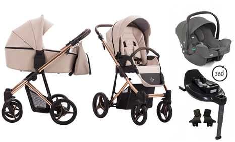 Bebetto Flavio Premium Class + fotel Joie iSNUG2 + baza obrotowa / 4w1