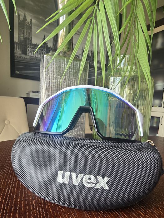 Okulary przeciwsłoneczne White / rowerowe sportowe bieganie MTB