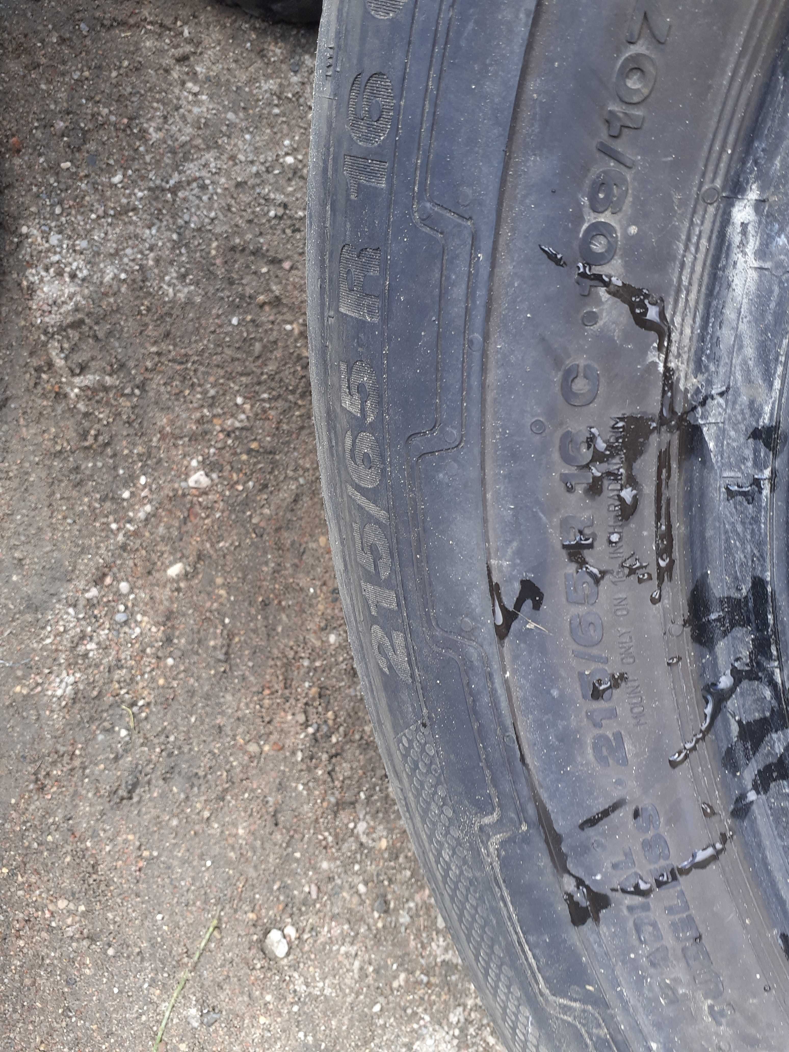 2x używane opony letnie 215/65 R16C Continental z GWARANCJĄ - montaż