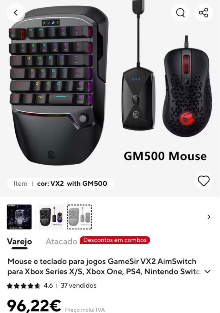 Pack gaming novo