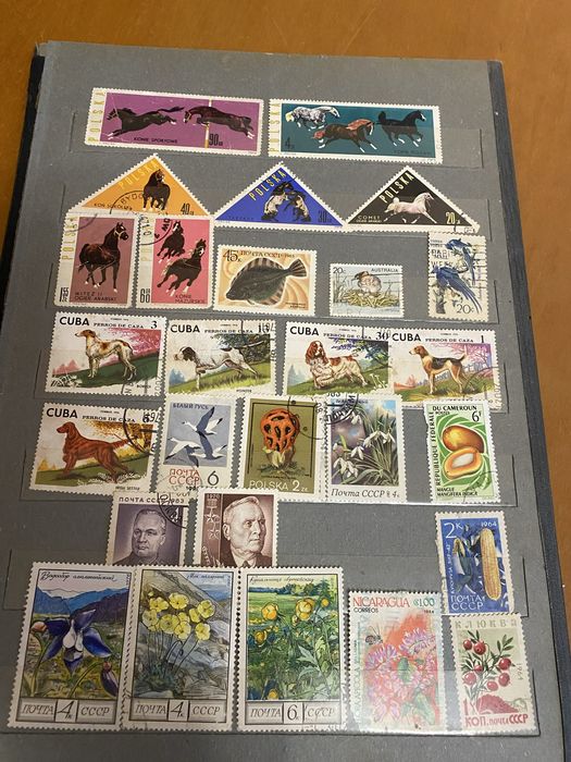 Поштові марки різні