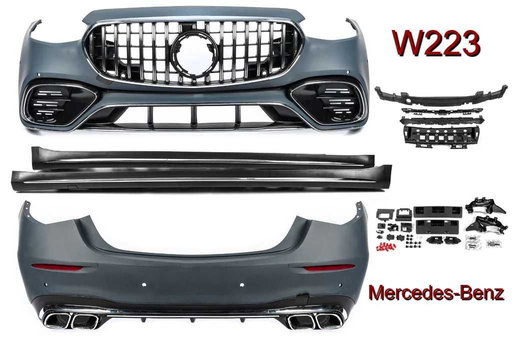 Обвес S63 AMG w223 на Mercedes S-Class W223 2020-2024 бампер