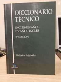 Słownik techniczny angielsko-hiszpanski i hiszpansko-angielski