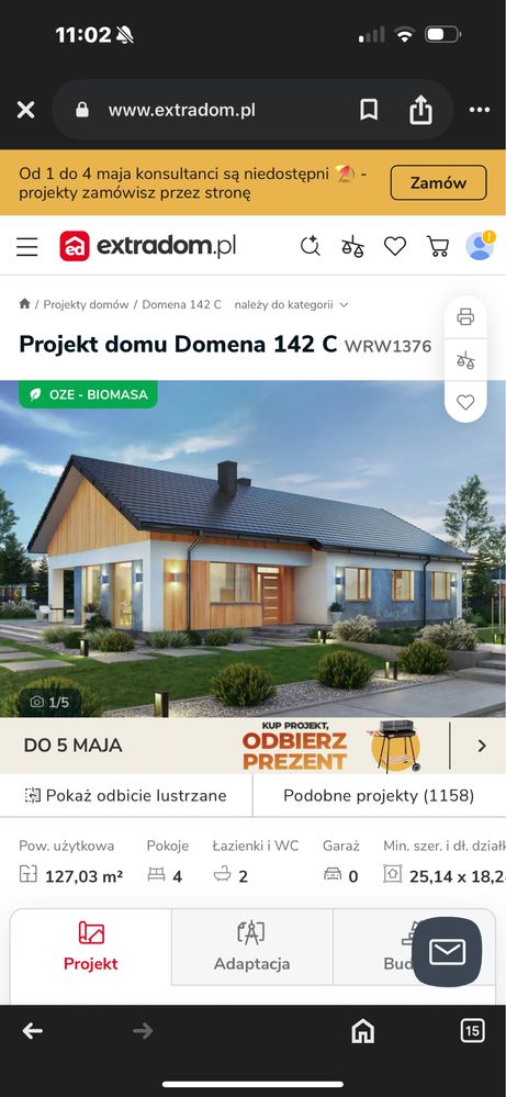 Projekt domu domena 142c