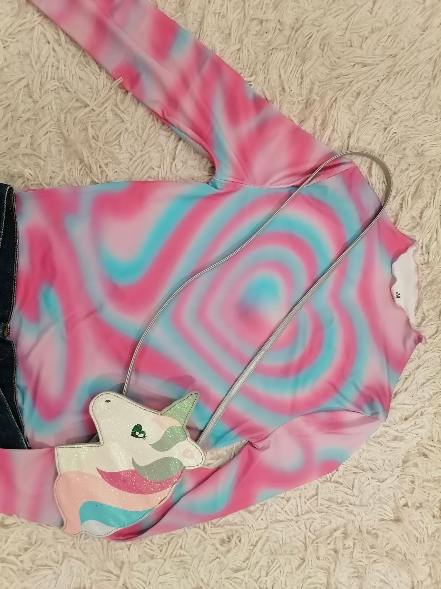 Bluzeczka teczora h&m dziewczęca