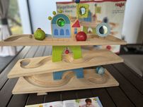 Pierwszy kulodrom dla dziecka HABA 3 kulki 18 mcy+
