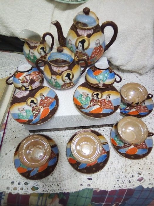 Serviço Porcelana Japonesa Muito Antigo