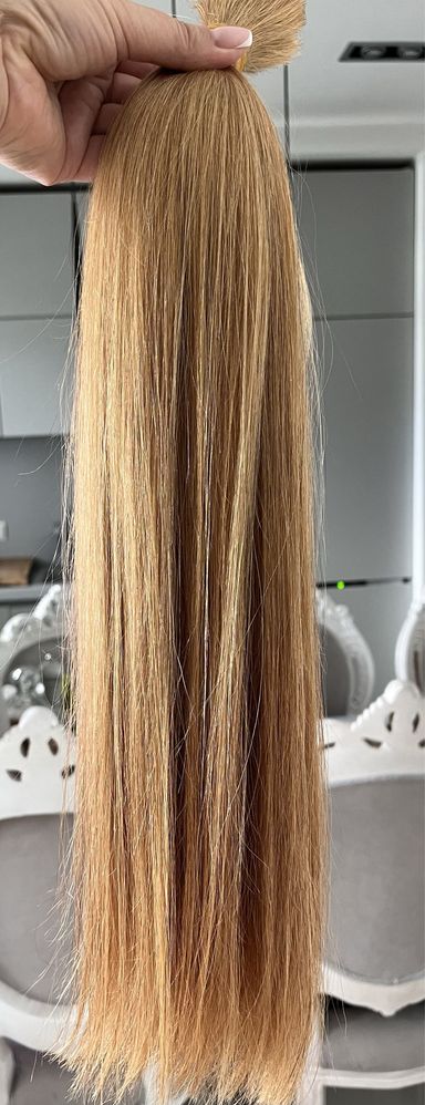 Wlosy słowiańskie blond 55 cm 110 gram