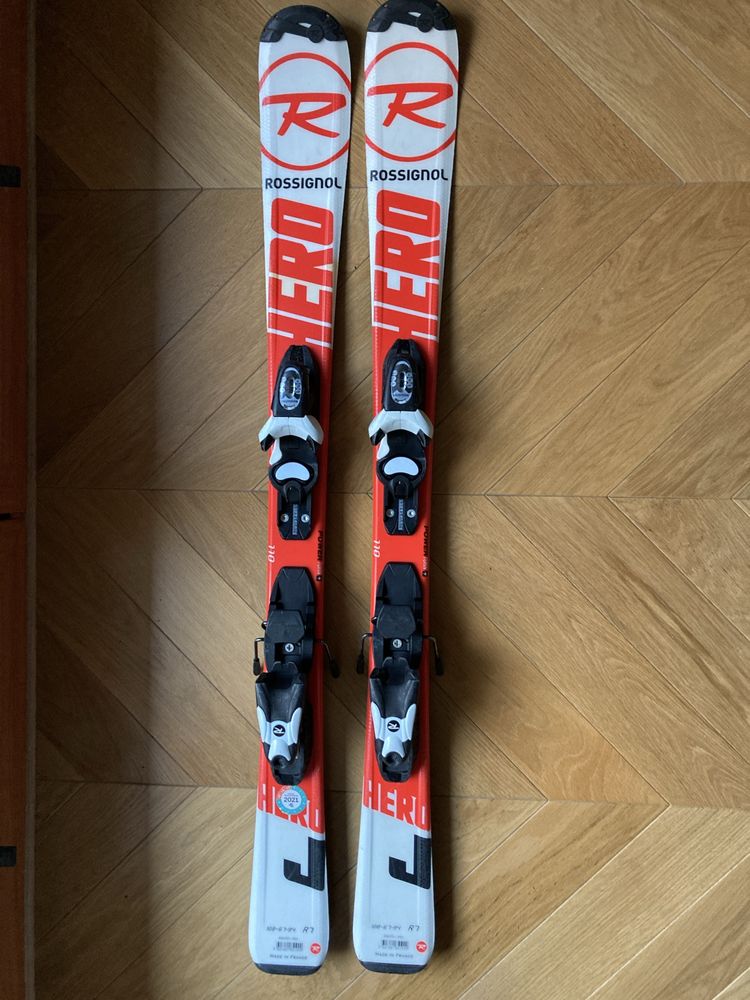 Narty dla dziecka Rossignol HERO J 110cm z wiązaniami