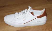 hogl trampki sneakersy białe skóra skórzane 39 40 6,5
