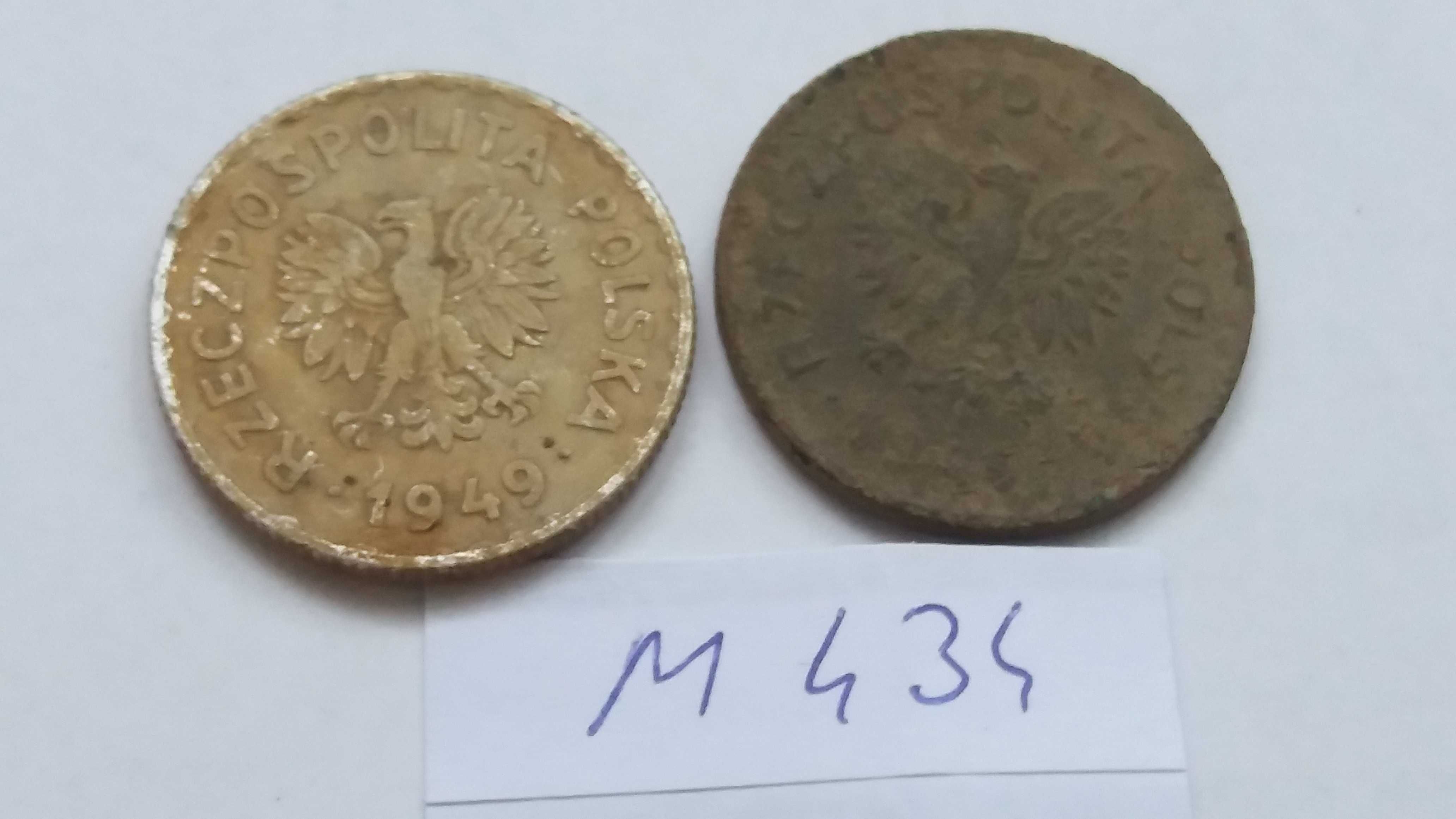 D M434, stara moneta 1 złoty 1949 Al i MN miedzionikiel starocie
