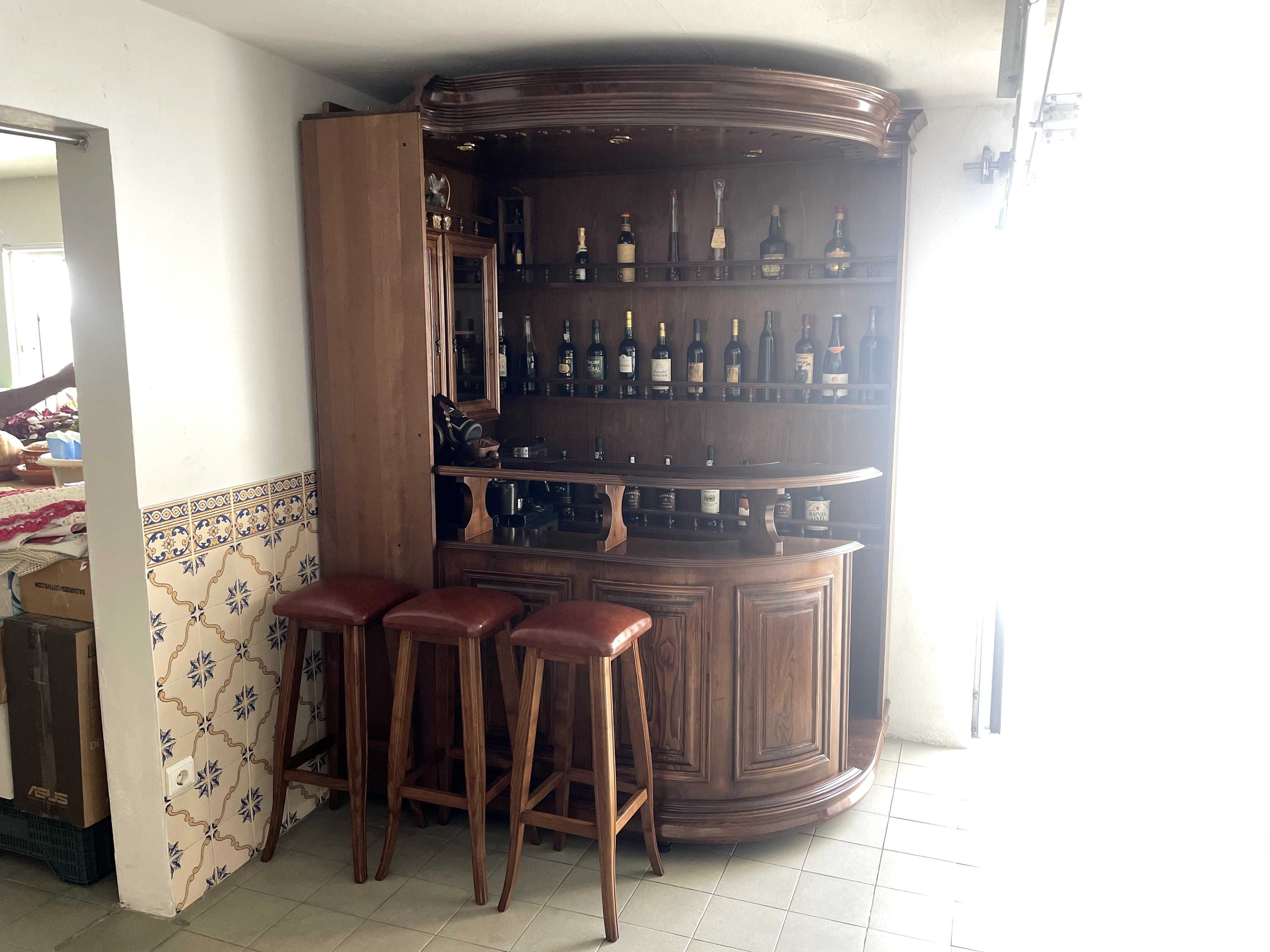 Bar de canto para sala