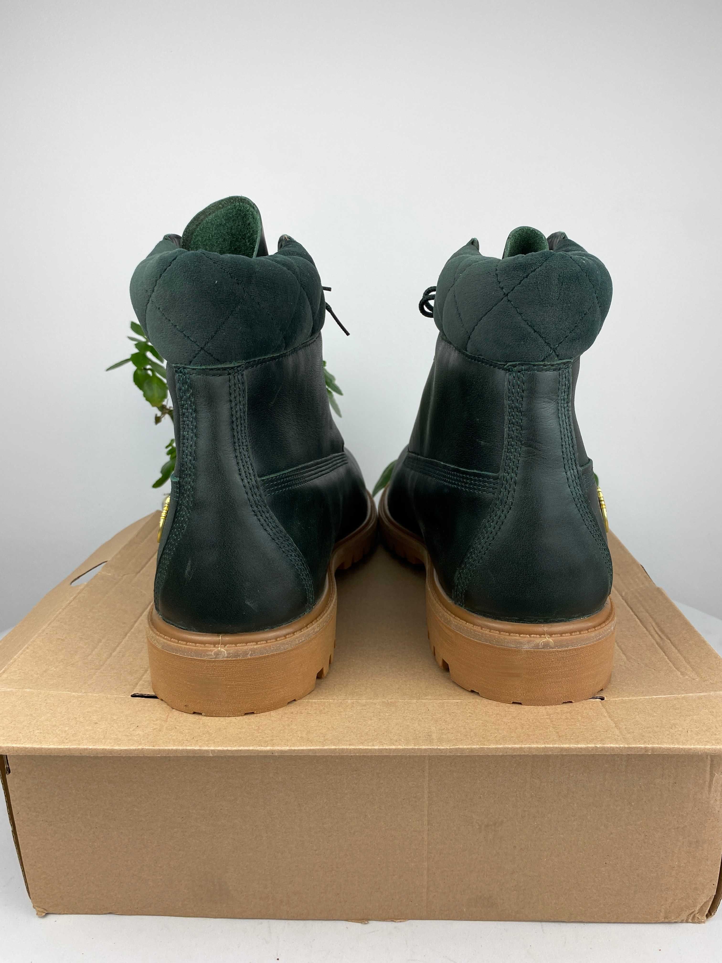 zielone brązowe buty botki trapery timberland Premium 6 Inch r47,5 n34