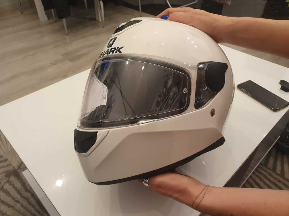 Kask biały Shark D-Skwal rozmiar S