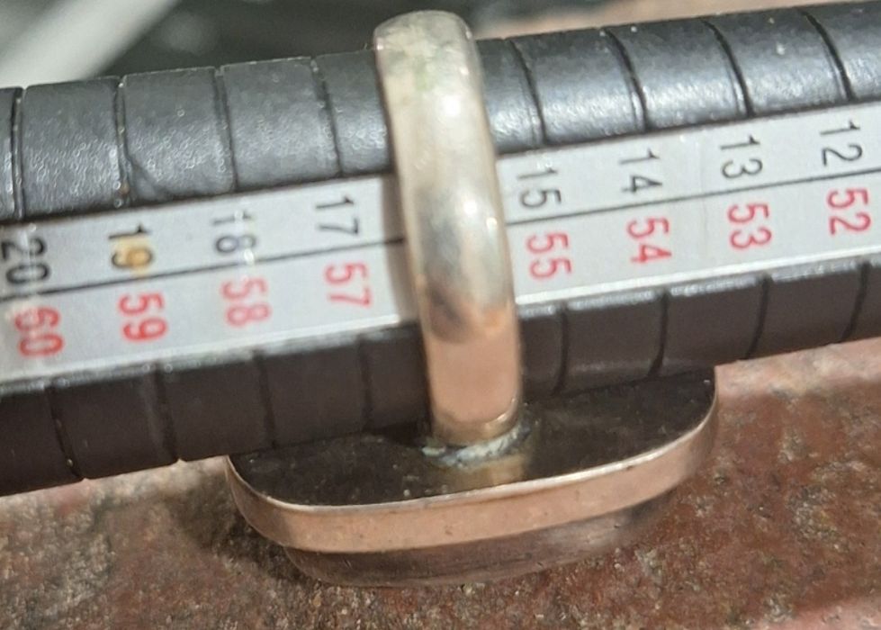 Pierścionek srebro larimar