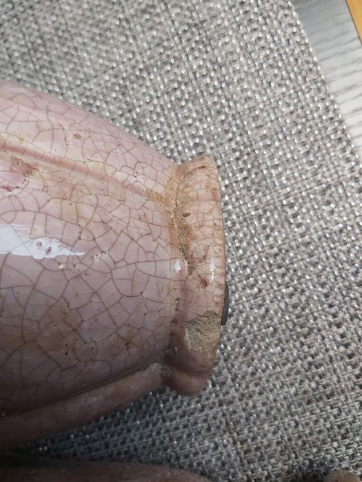 Przepiękny  wazon i doniczka - komplet