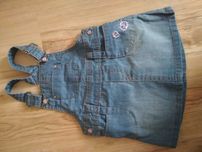 Sukienka ogrodniczka jeansowa na szelkach h&m