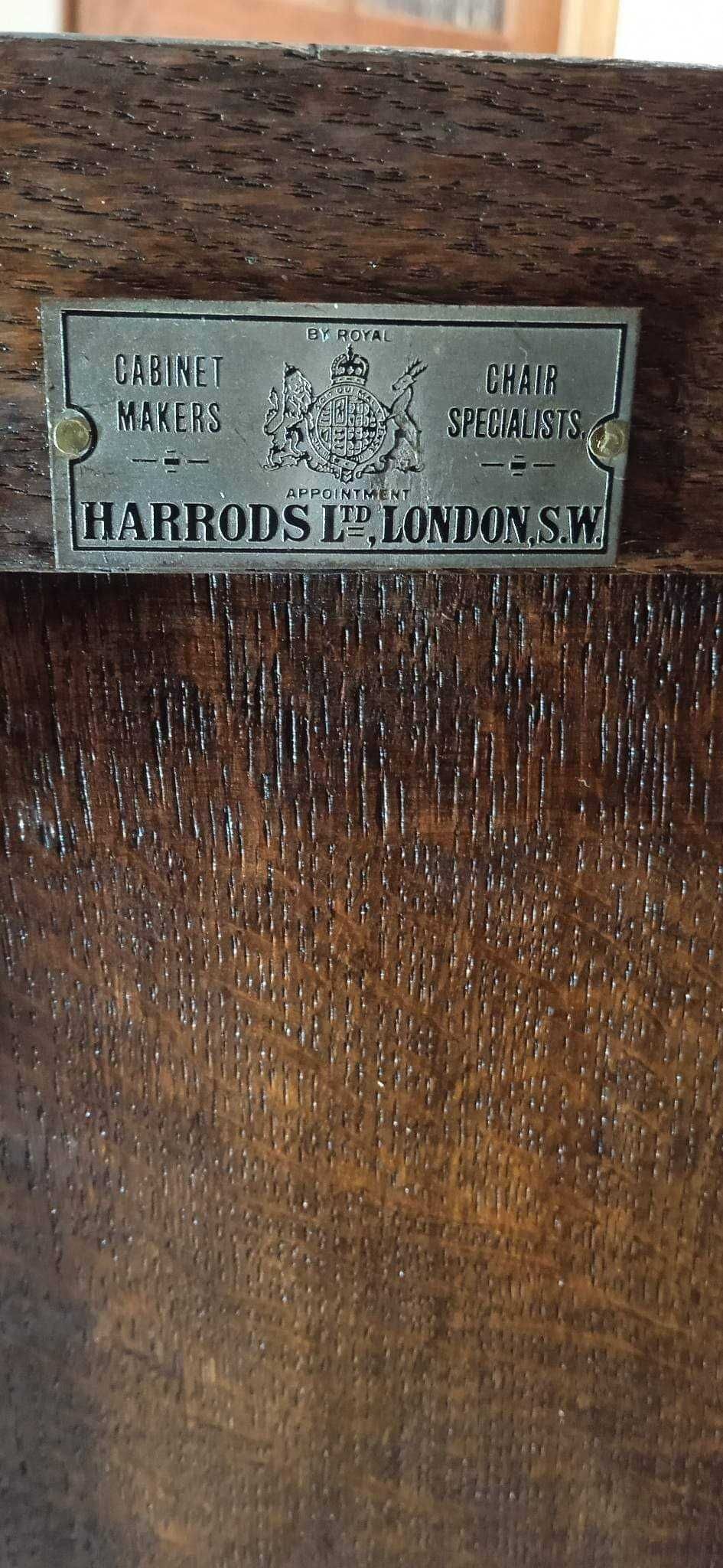 Antyk, oryginalne biurko dwustronne produkcji Harrods London