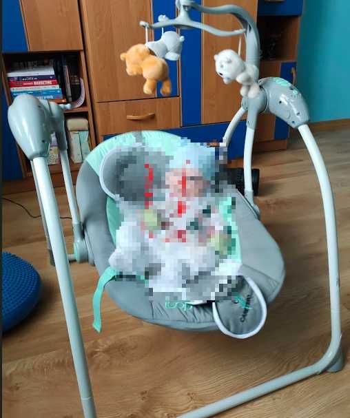 Caretero Loop huśtawka elektryczna Bujaczek dla dziecka niemowlaka