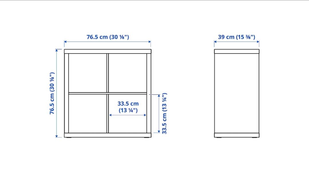 Regał półka Kallax Ikea + wkłady z drzwiczkami