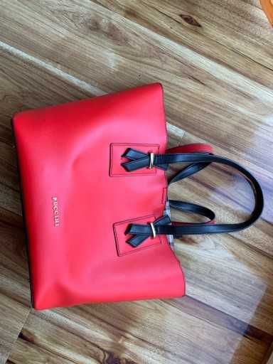 TOREBKA DAMSKA PUCCINI BT18518 SHOPPER czerwona duza pakowna
