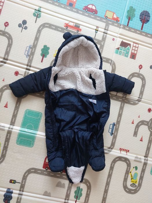 Демісезонний комбінезон Matalan синій розмір 74 (6- 9 міс)