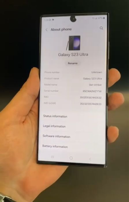 Уцінка Samsung S23 Ultra 256GB |Частинами0%|Гарантія|Неверлок (42632)