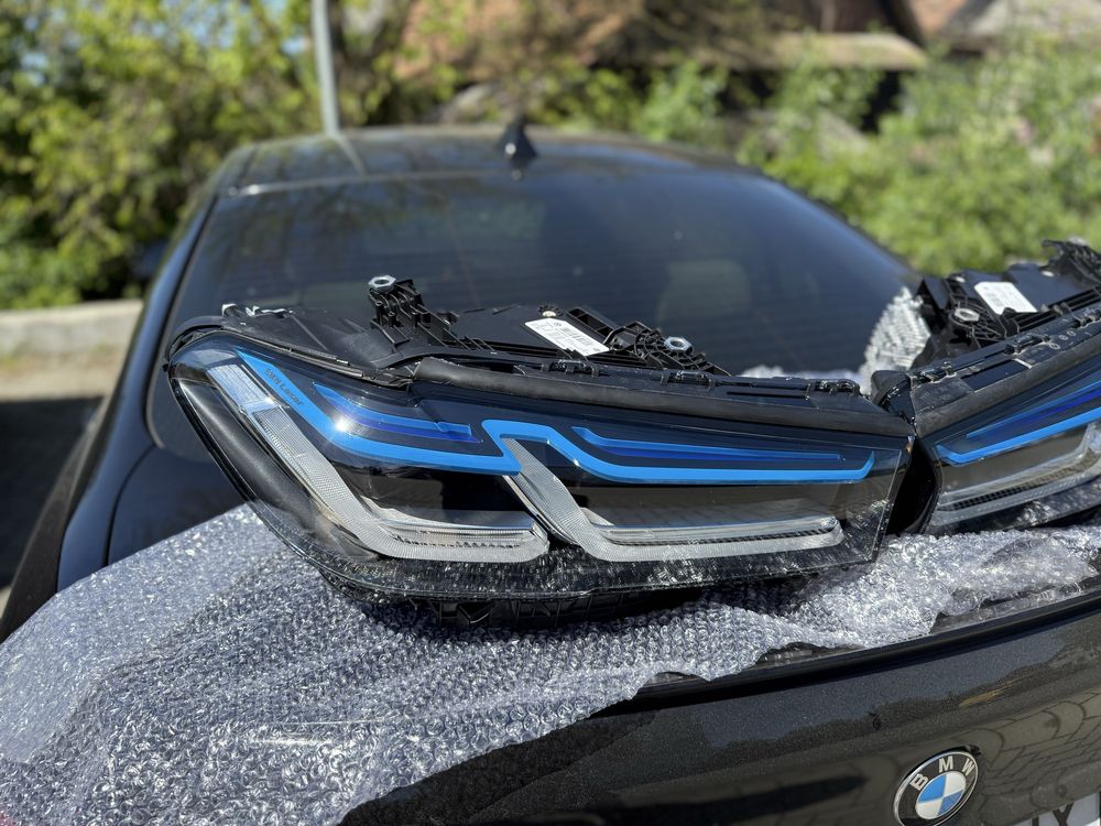 Фары BMW G30 / G31 2016-2020 LCI 2020+ рестайлинг (Laser black)