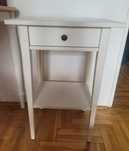 Stolik nocny Hemnes Ikea biała bejca