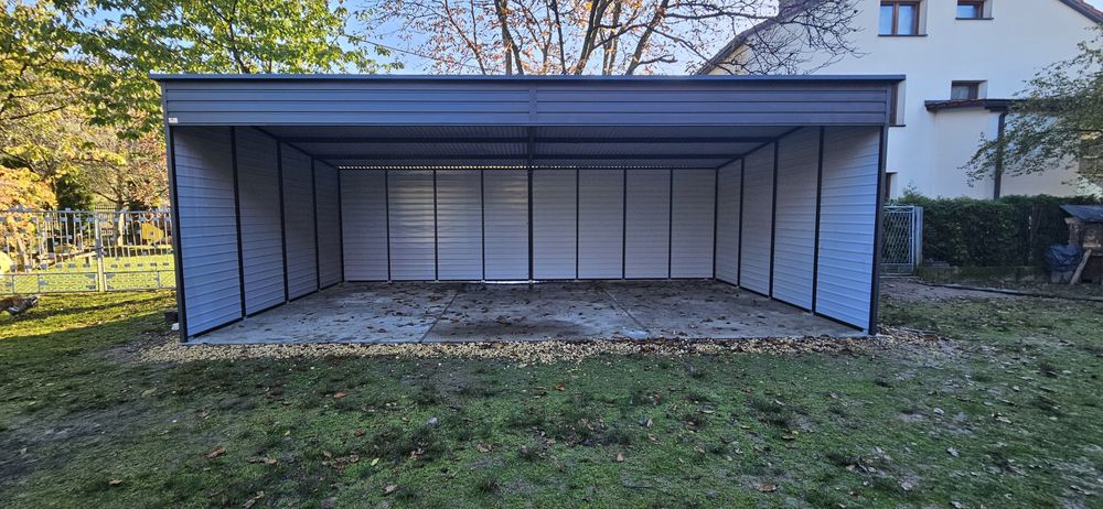 Wiata Rolnicza Garaż Blaszak Drewnopodobny na wymiar Solidna Profile