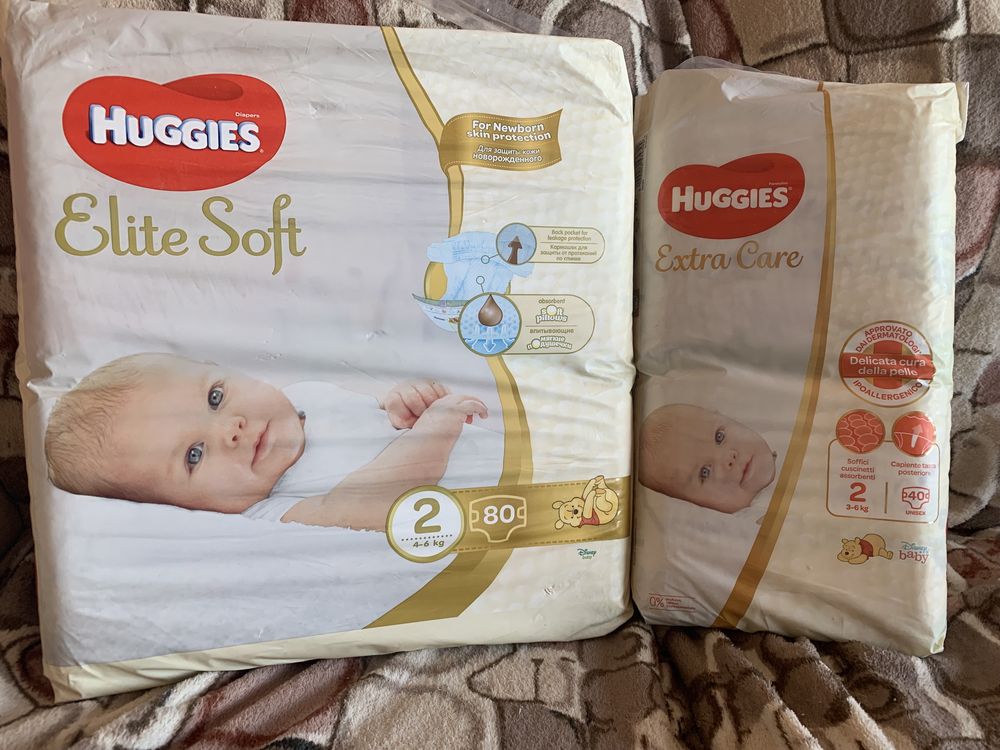 Підгузники Huggies elite soft, lupilu comfort